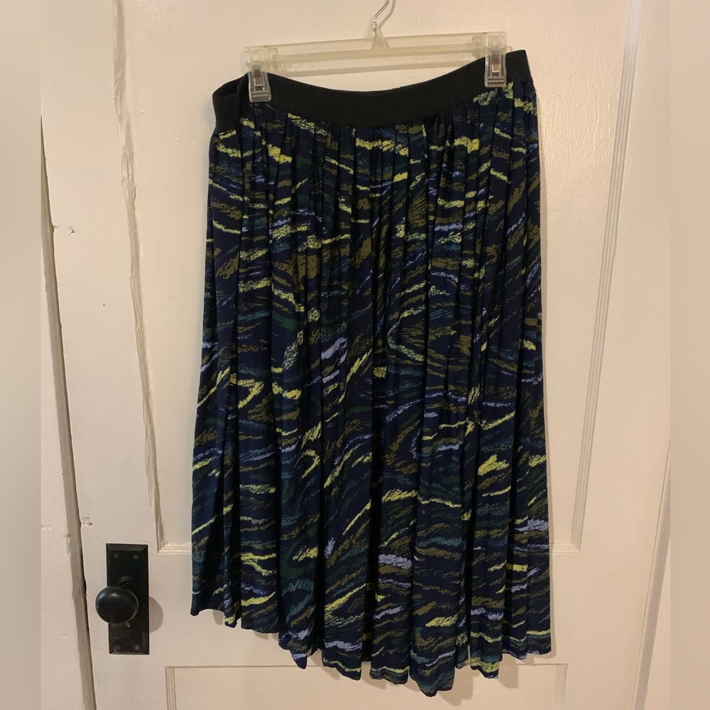 High-Lo Hem Midi Skirt
